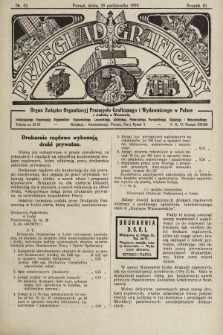 Przegląd Graficzny : organ Związku Organizacyj Przemysłu Graficznego i Wydawniczego w Polsce. R. 10, 1929, nr 43