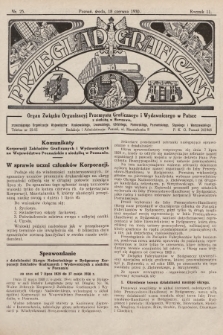 Przegląd Graficzny : organ Związku Organizacyj Przemysłu Graficznego i Wydawniczego w Polsce. R. 11, 1930, nr 25