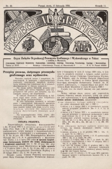 Przegląd Graficzny : organ Związku Organizacyj Przemysłu Graficznego i Wydawniczego w Polsce. R. 11, 1930, nr 46