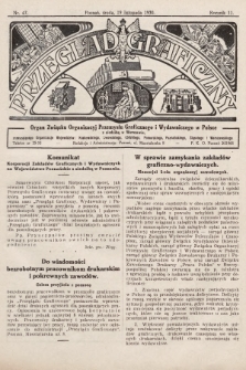 Przegląd Graficzny : organ Związku Organizacyj Przemysłu Graficznego i Wydawniczego w Polsce. R. 11, 1930, nr 47o