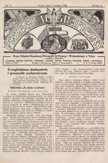 Przegląd Graficzny : organ Związku Organizacyj Przemysłu Graficznego i Wydawniczego w Polsce. R. 11, 1930, nr 51
