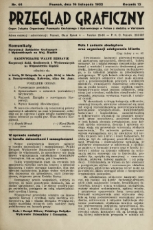 Przegląd Graficzny : Organ Związku Organizacyj Przemysłu Graficznego i Wydawniczego w Polsce z siedzibą w Warszawie. R. 13, 1932, nr 46