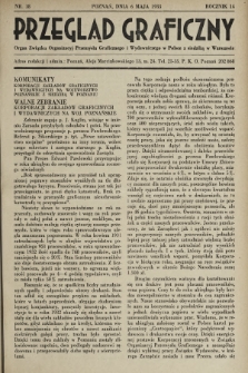 Przegląd Graficzny : Organ Związku Organizacyj Przemysłu Graficznego i Wydawniczego w Polsce z siedzibą w Warszawie. R. 14, 1933, nr 18