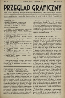Przegląd Graficzny : Organ Związku Organizacyj Przemysłu Graficznego i Wydawniczego w Polsce z siedzibą w Warszawie. R. 14, 1933, nr 28