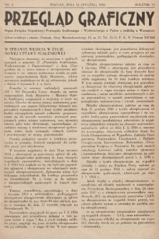 Przegląd Graficzny : Organ Związku Organizacyj Przemysłu Graficznego i Wydawniczego w Polsce z siedzibą w Warszawie. R. 15, 1934, nr 2