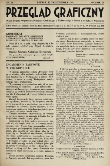 Przegląd Graficzny : Organ Związku Organizacyj Przemysłu Graficznego i Wydawniczego w Polsce z siedzibą w Warszawie. R. 16, 1935, nr 20
