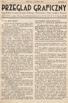 Przegląd Graficzny : Organ Związku Organizacyj Przemysłu Graficznego i Wydawniczego w Polsce z siedzibą w Warszawie. R. 17, 1936, nr 3