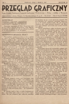 Przegląd Graficzny : Organ Związku Organizacyj Przemysłu Graficznego i Wydawniczego w Polsce z siedzibą w Warszawie. R. 18, 1937, nr 5
