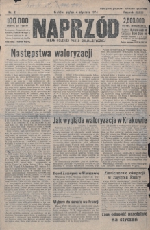 Naprzód : organ Polskiej Partji Socjalistycznej. 1924, nr 2