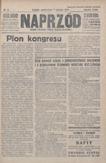 Naprzód : organ Polskiej Partji Socjalistycznej. 1924, nr 5