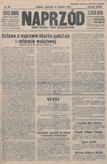 Naprzód : organ Polskiej Partji Socjalistycznej. 1924, nr 10