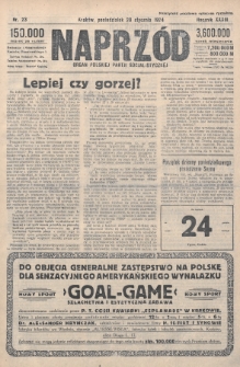 Naprzód : organ Polskiej Partji Socjalistycznej. 1924, nr 23