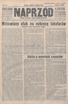 Naprzód : organ Polskiej Partji Socjalistycznej. 1924, nr 27