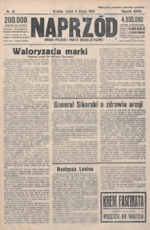 Naprzód : organ Polskiej Partji Socjalistycznej. 1924, nr 31