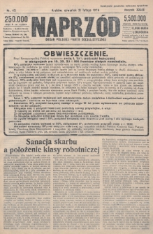 Naprzód : organ Polskiej Partji Socjalistycznej. 1924, nr 42