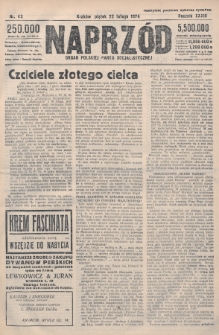 Naprzód : organ Polskiej Partji Socjalistycznej. 1924, nr 43