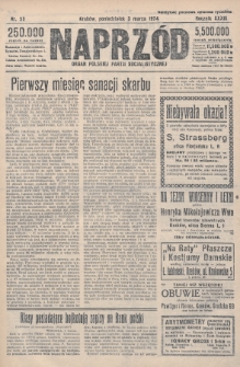 Naprzód : organ Polskiej Partyi Socjalistycznej. 1924, nr 52