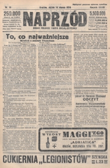 Naprzód : organ Polskiej Partji Socjalistycznej. 1924, nr 61