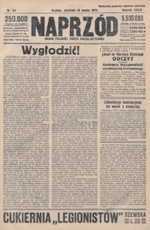 Naprzód : organ Polskiej Partji Socjalistycznej. 1924, nr 63
