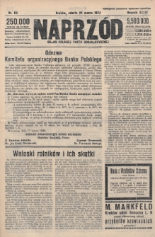 Naprzód : organ Polskiej Partji Socjalistycznej. 1924, nr 68