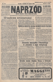 Naprzód : organ Polskiej Partji Socjalistycznej. 1924, nr 69