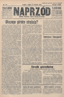 Naprzód : organ Polskiej Partji Socjalistycznej. 1924, nr 79