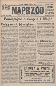 Naprzód : organ Polskiej Partji Socjalistycznej. 1924, nr 88
