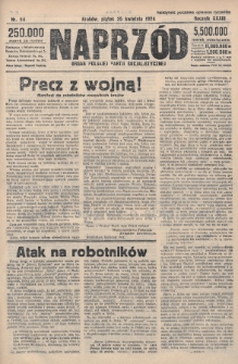 Naprzód : organ Polskiej Partji Socjalistycznej. 1924, nr 94