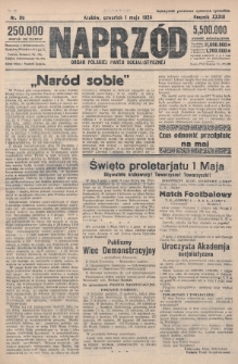 Naprzód : organ Polskiej Partji Socjalistycznej. 1924, nr 99