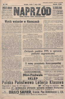 Naprzód : organ Polskiej Partji Socjalistycznej. 1924, nr 102
