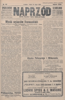 Naprzód : organ Polskiej Partji Socjalistycznej. 1924, nr 107