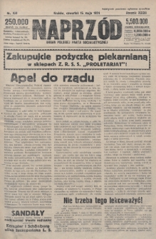 Naprzód : organ Polskiej Partji Socjalistycznej. 1924, nr 108