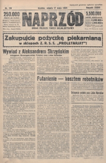 Naprzód : organ Polskiej Partji Socjalistycznej. 1924, nr 110