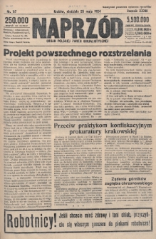 Naprzód : organ Polskiej Partji Socjalistycznej. 1924, nr 117