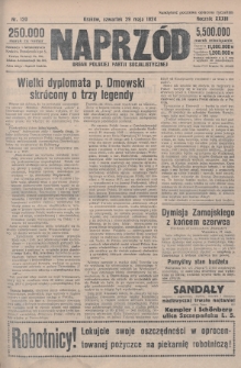 Naprzód : organ Polskiej Partji Socjalistycznej. 1924, nr 120