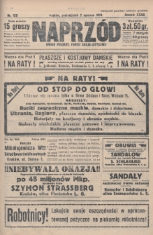 Naprzód : organ Polskiej Partji Socjalistycznej. 1924, nr 123