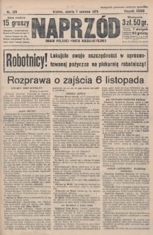 Naprzód : organ Polskiej Partji Socjalistycznej. 1924, nr 128