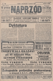 Naprzód : organ Polskiej Partji Socjalistycznej. 1924, nr 130