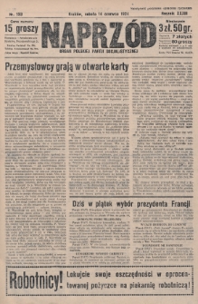 Naprzód : organ Polskiej Partji Socjalistycznej. 1924, nr 133