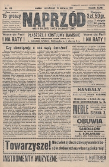 Naprzód : organ Polskiej Partji Socjalistycznej. 1924, nr 135