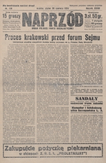Naprzód : organ Polskiej Partji Socjalistycznej. 1924, nr 138 (po konfiskacie nakład drugi)