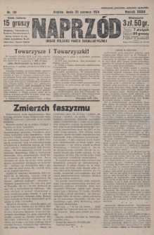 Naprzód : organ Polskiej Partji Socjalistycznej. 1924, nr 141
