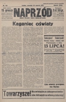Naprzód : organ Polskiej Partji Socjalistycznej. 1924, nr 142