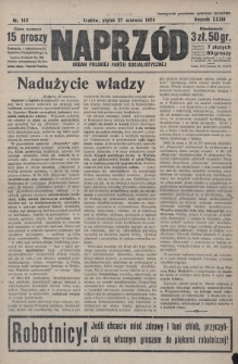 Naprzód : organ Polskiej Partji Socjalistycznej. 1924, nr 143