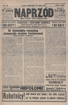 Naprzód : organ Polskiej Partji Socjalistycznej. 1924, nr 146
