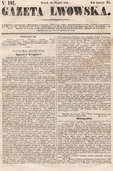 Gazeta Lwowska. 1854, nr 197