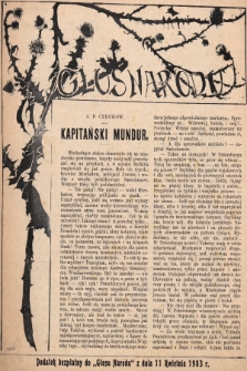 Głos Narodu : dodatek bezpłatny do „Głosu Narodu” z dnia 11 kwietnia 1903 r., [nr 15]