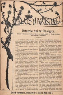 Głos Narodu : dodatek bezpłatny do „Głosu Narodu” z dnia 17 maja 1903 r., [nr 20]