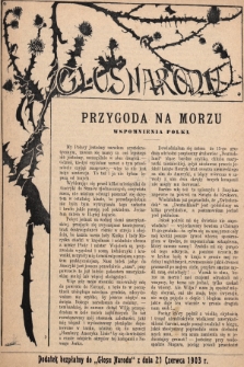 Głos Narodu : dodatek bezpłatny do „Głosu Narodu” z dnia 21 czerwca 1903 r., [nr 25]