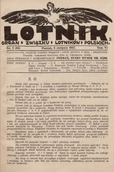 Lotnik : organ Związku Lotników Polskich. 1927, nr 2 (86)